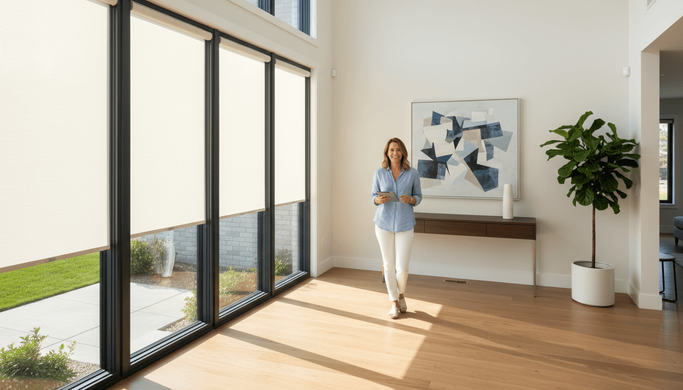 Residential exterior home renovation with fresh paint new windows and updated entryway in daylight